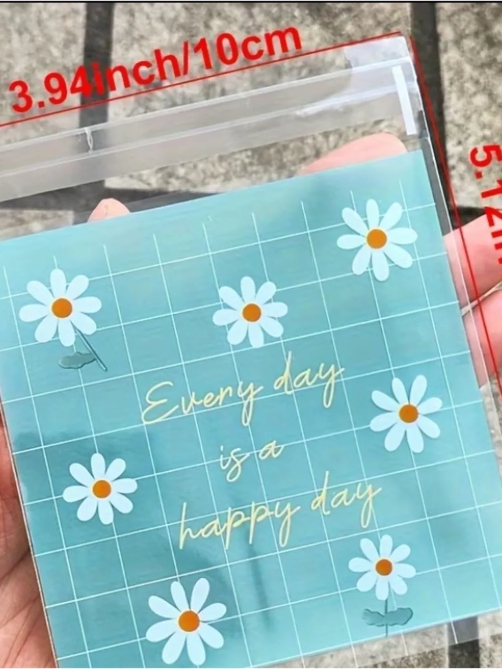 Cute Floral Mini Self Seal Bags - 100 pcs